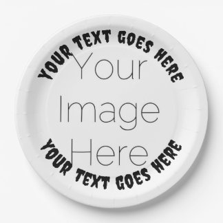 Prato De Papel crie personalizado de fotos no seu próprio Hallowe