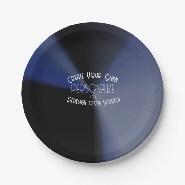 Prato De Papel Crie seu próprio personalizado (Frente)