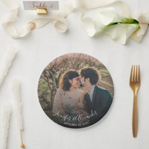 Prato De Papel Crie sua própria noiva e casamento com fotos do no