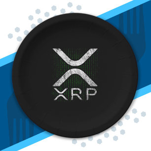 Prato De Papel Criptocurrency Binary Code XRP Hodlers Crypto Memo