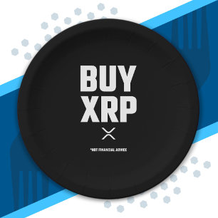 Prato De Papel Criptografia XRP - Criptomoeda XRP - XRP do Compra
