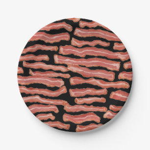 Prato De Papel Crispy Bacon, Padrão