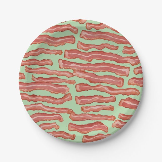Prato De Papel Crispy Bacon, Padrão (Frente)