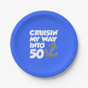 Prato De Papel Cruzando minha maneira em 50 placas do partido da