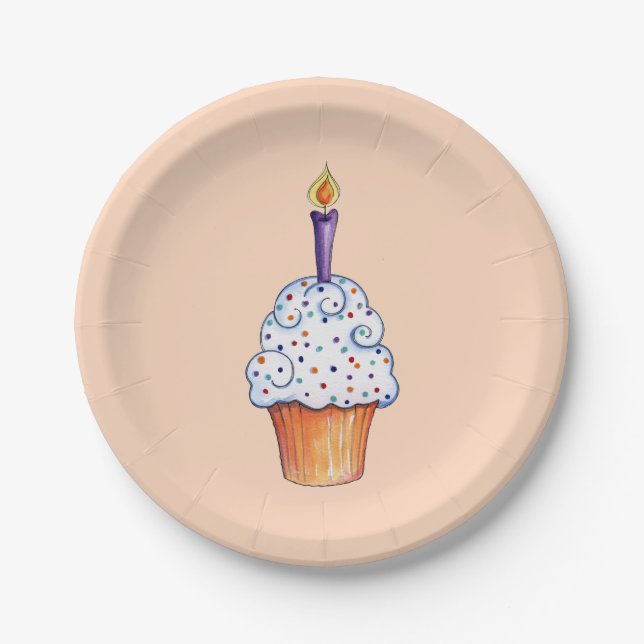 Prato De Papel Cupcake (Frente)