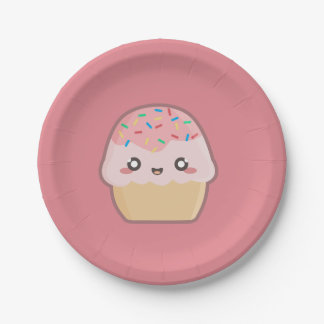 Prato De Papel Cupcake de Kawaii
