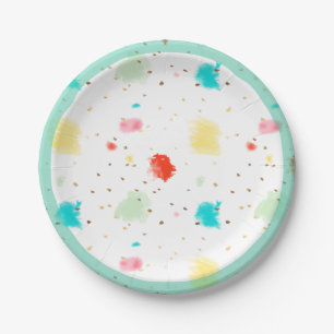Prato De Papel Cupcake PixDezines Sprinkles/Faux Dourado
