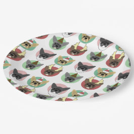 Prato De Papel Cuppies de Cachorro de Natal