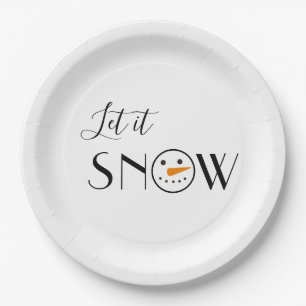 Prato De Papel Curioso, deixe-o nevar