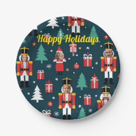 Prato De Papel custom 4 face photo Christmas nutcracker