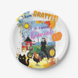 Prato De Papel Customizable Personalisated  Birthday Design 