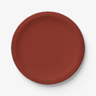 Prato De Papel Customizável vermelho da grandada moderna