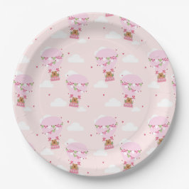 Prato De Papel Cute Capybara Hot Air Balloon