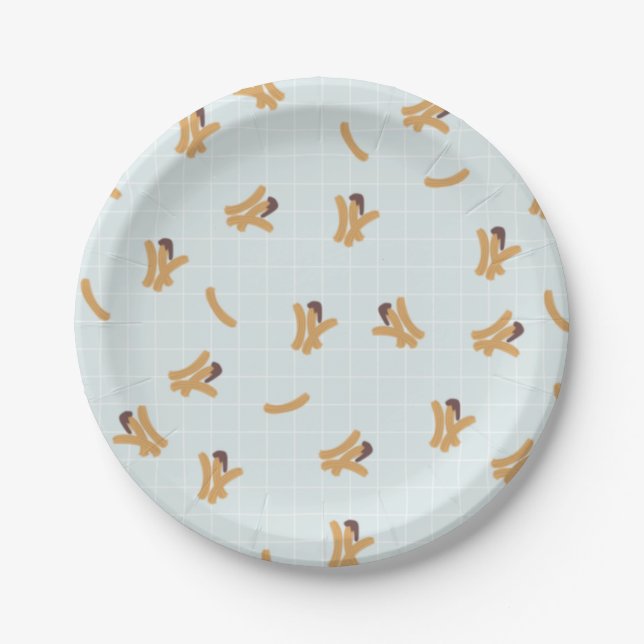 Prato De Papel Cute Churros Paper Plates (Frente)