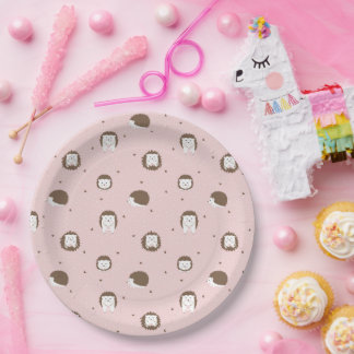 Prato De Papel Cute Hedgehog