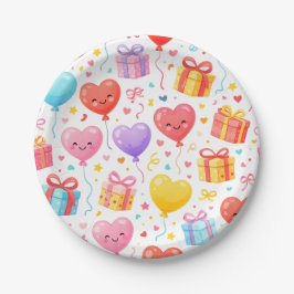 Prato De Papel Cute Kids Party, Baby Shower & Love Theme Decor