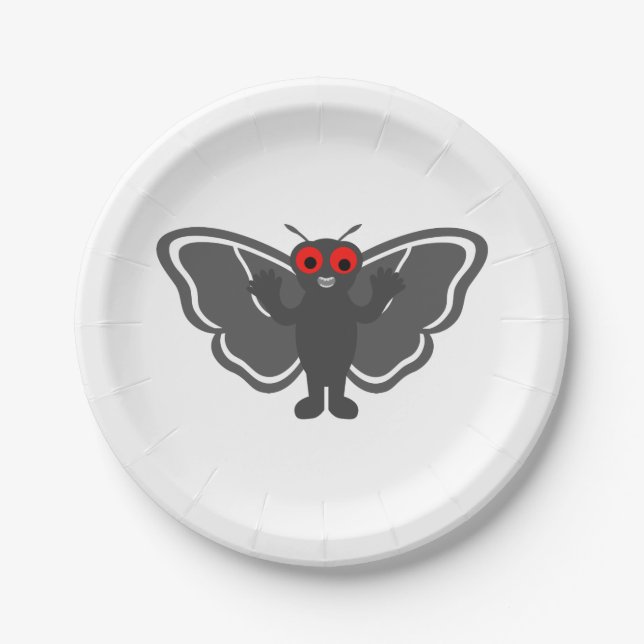 Prato De Papel Cute Mothman (Frente)
