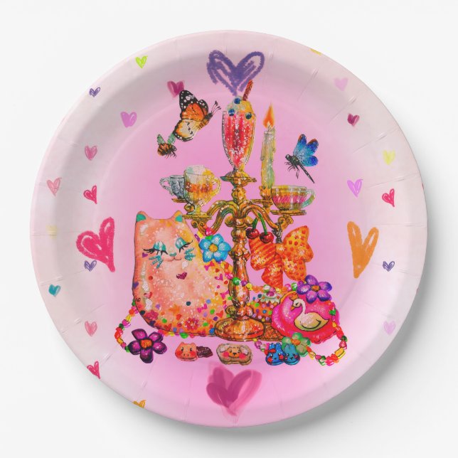 Prato De Papel Cute Pastel (Frente)