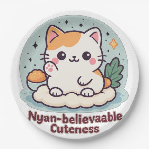 Prato De Papel Cutensidade Acreditável Nyan - Gato Kawaii Cute