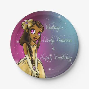 Prato De Papel Da "placas de papel princesa Amariah Aniversário