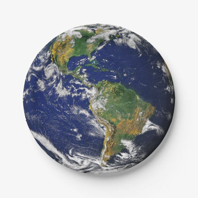 Prato De Papel ~ da TERRA do PLANETA (sistema solar) (Frente)