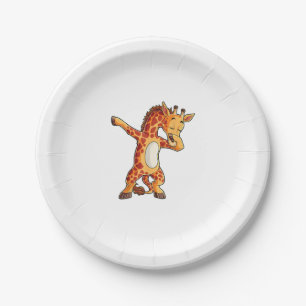Prato De Papel Dabbing Giraffe T shirt Girafas Funny Dab Dance T