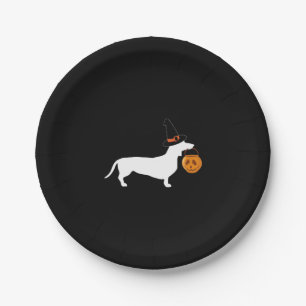 Prato De Papel (Dachshund Halloween)