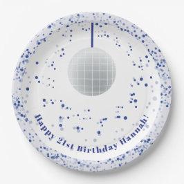 Prato De Papel Dançador de Ball Disco