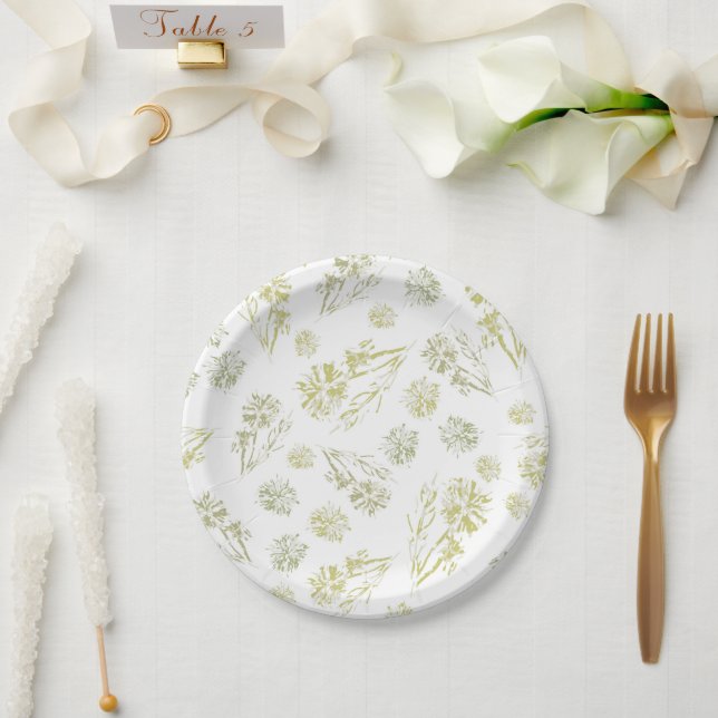 Prato De Papel Dandelion (Casamento)