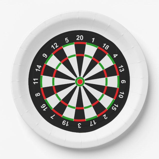 Prato De Papel Dartboard (Frente)
