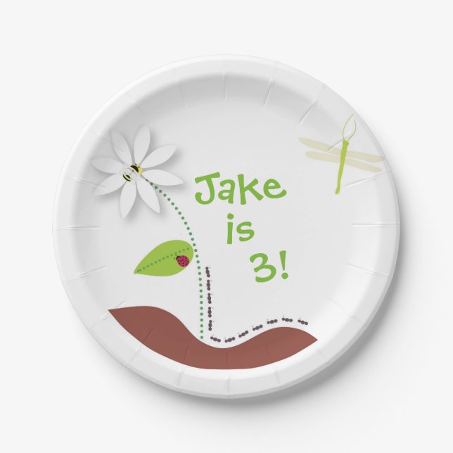 Prato De Papel De Buggin placa de papel para fora (Frente)