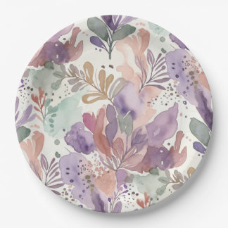 Prato de Papel de Design Feminino Sonhador