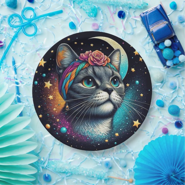 Prato de papel de gato! (Festa)