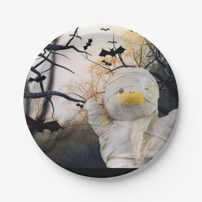 Prato de Papel de Halloween (Frente)