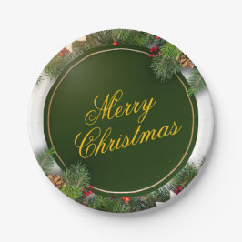 Prato de Papel de Natal – Louças de Mesa Festivas 