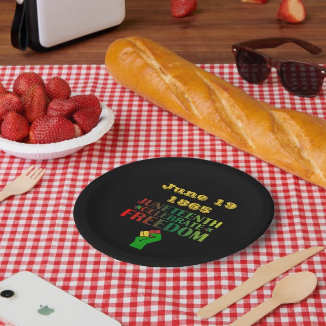 Prato De Papel Décimo Junto Celebrar Liberdade Solidariedade 1865 (Piquenique)