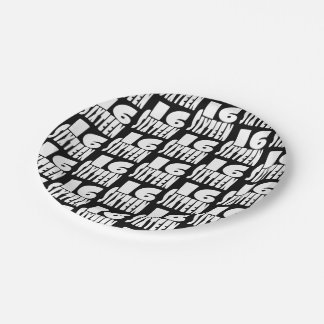 Prato De Papel Décimo sexto aniversário, dia 16