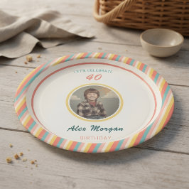 Prato De Papel Decoração de Mesa para Festa de Verão, Placas de A