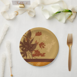 Prato De Papel Decoração de queda