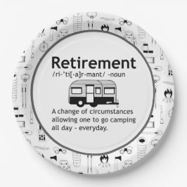 Prato De Papel Definição de Aposentação de Campanha