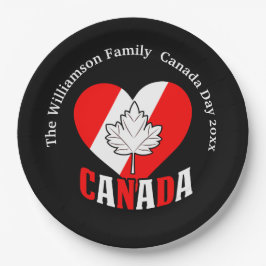 Prato De Papel Definições de Festa no Dia do Canadá Personalizar 