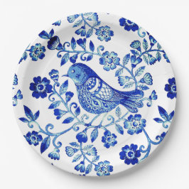 Prato De Papel Delft Blue Bird 🐦 Flórida do País Francês