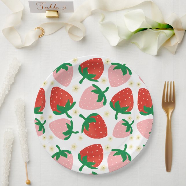 Prato De Papel Delícias Brancas de Frutas (Casamento)