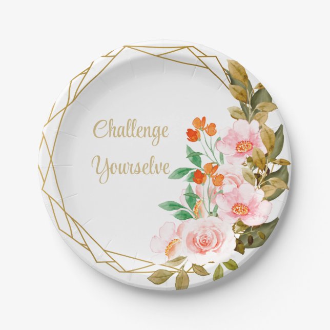 Prato De Papel Desafie seu Gigante (Frente)