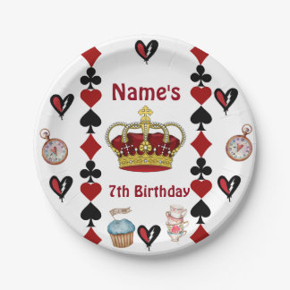 Prato De Papel descendants rise of red birthday party plates