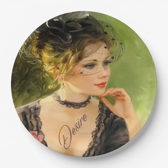 Prato De Papel Desejar placa de papel (Frente)