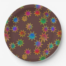 Prato De Papel Deseje em uma estrela do céu de ferro