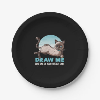 Prato De Papel Desenhar-Me Como Uma De Suas Garotas Francesas Eng