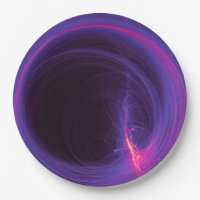 Desenho Abstrato Circular Rosa e Roxo