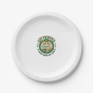 Prato De Papel Desenho de camiseta de gato fofo gato irlandês sor